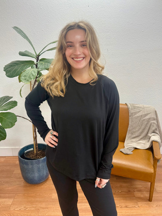 Black Long Sleeve Top