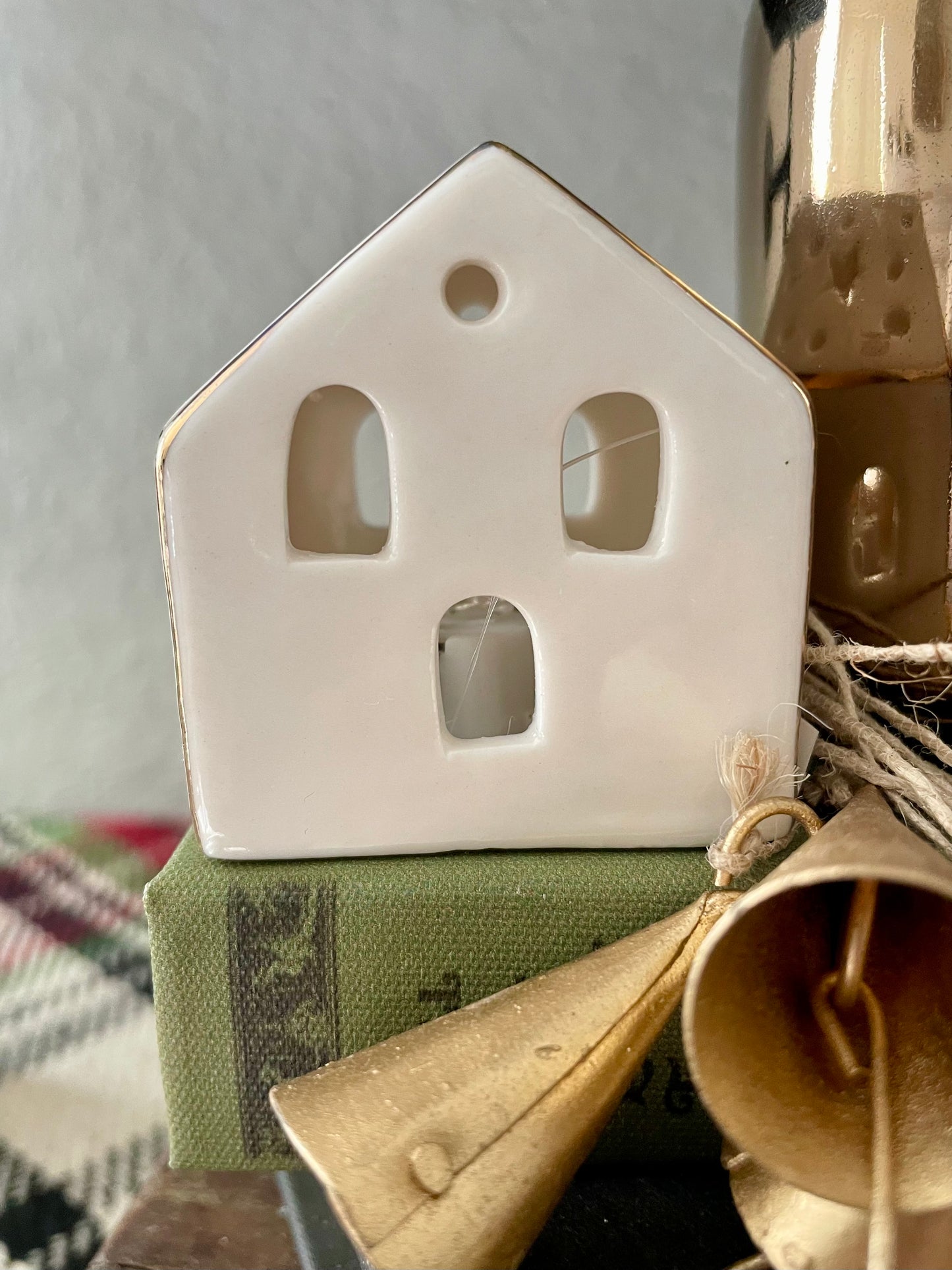 Light Up Electroplated Christmas Village Houses - Sold Separately