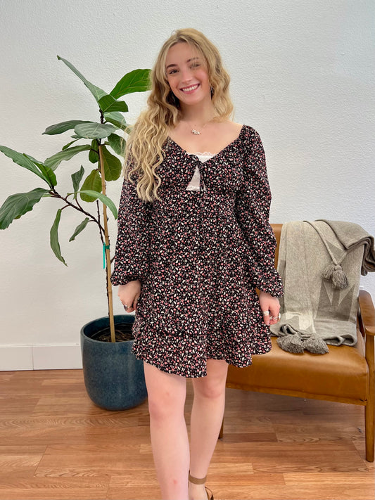 Black Floral Dress