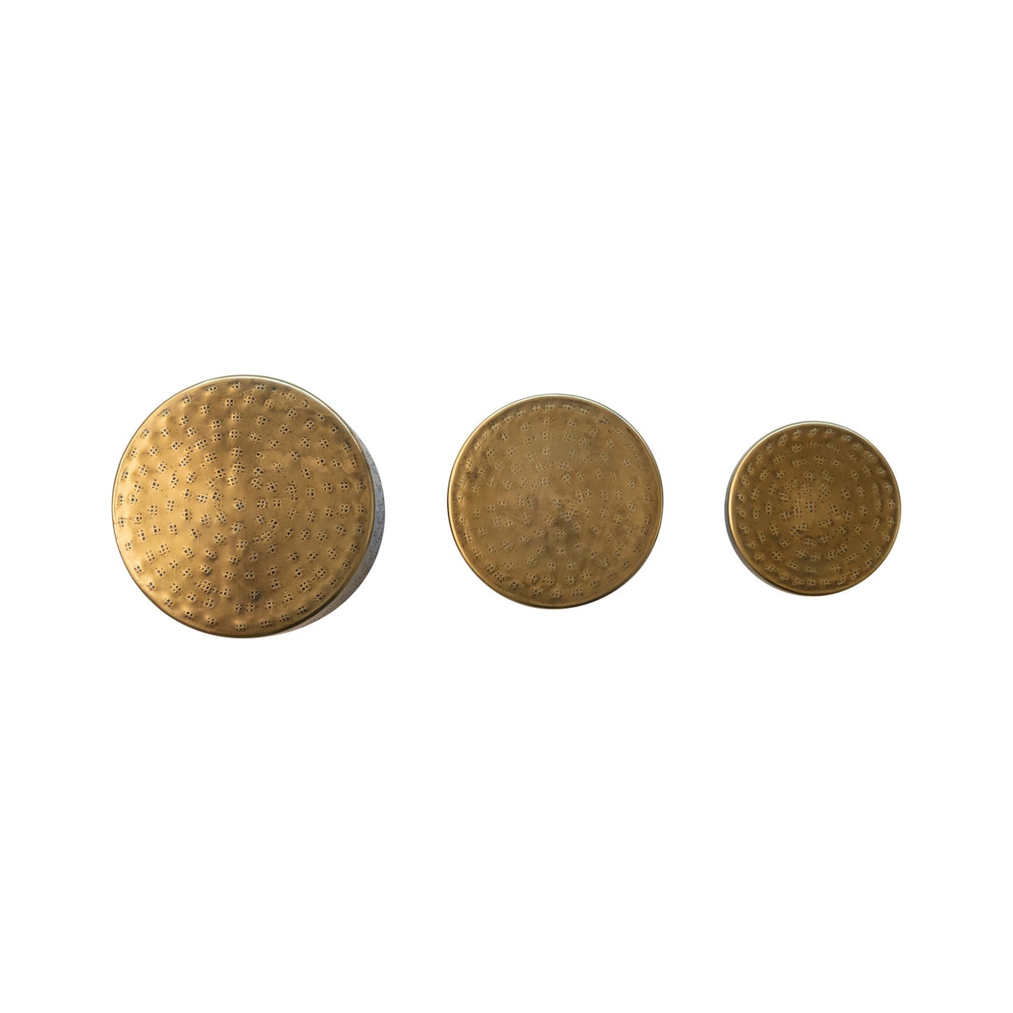 Hammered Gold Canisters