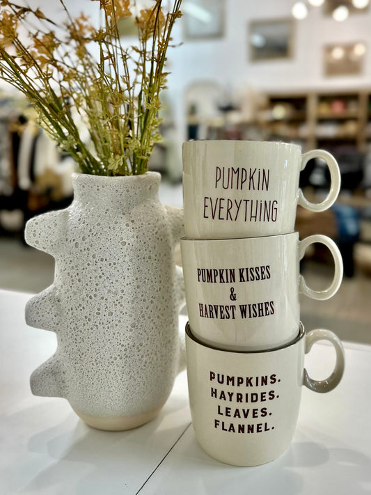Fall Stoneware Mugs