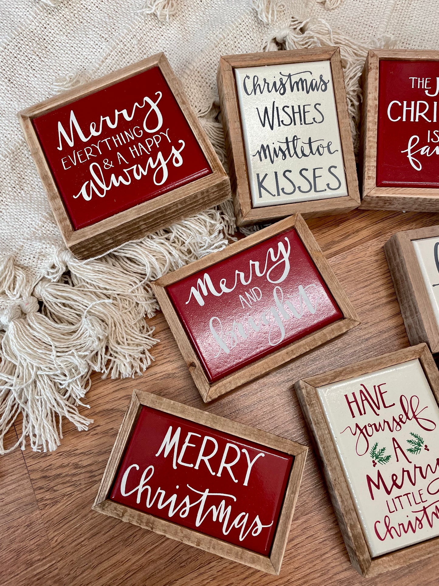 Mini Holiday Box Signs