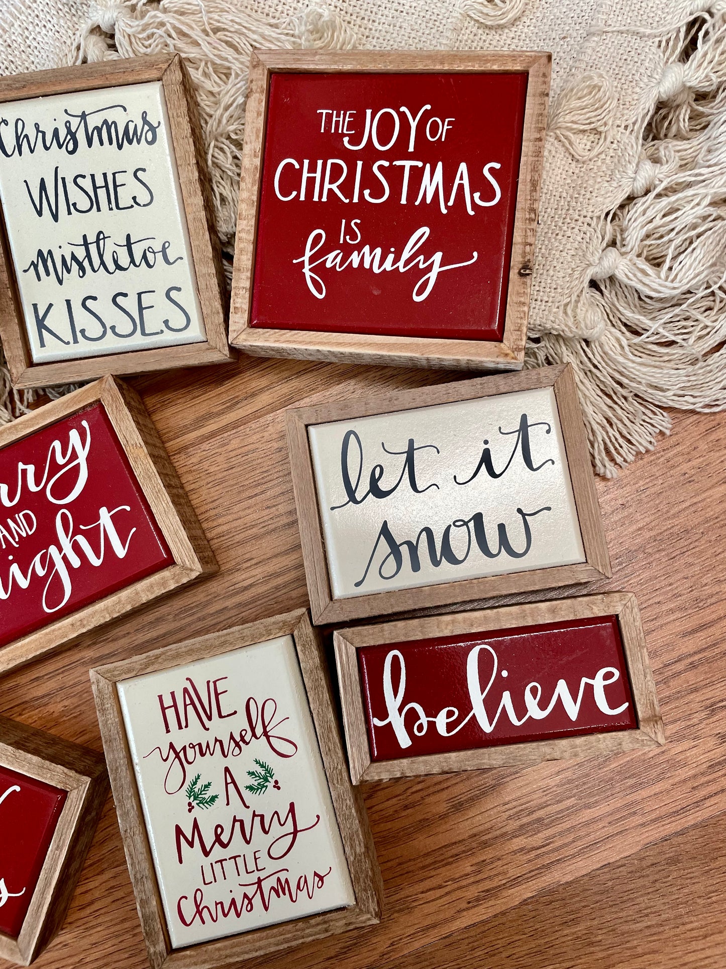 Mini Holiday Box Signs