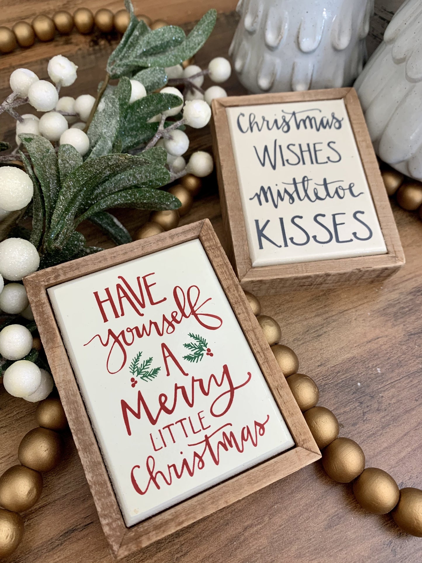 Mini Holiday Box Signs