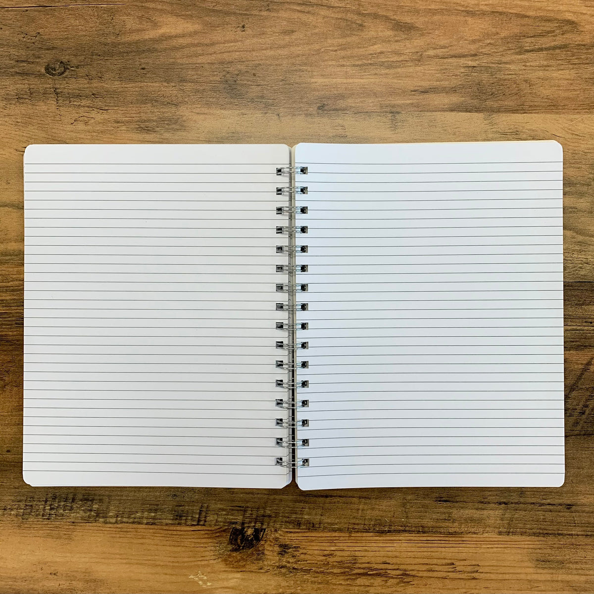 Top Spiral Bound Notebook, White + Black Pindot