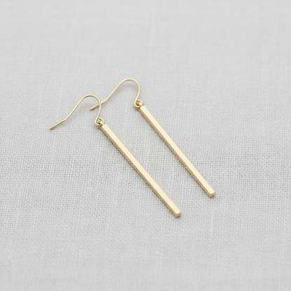 Geometric Line Drop Earrings