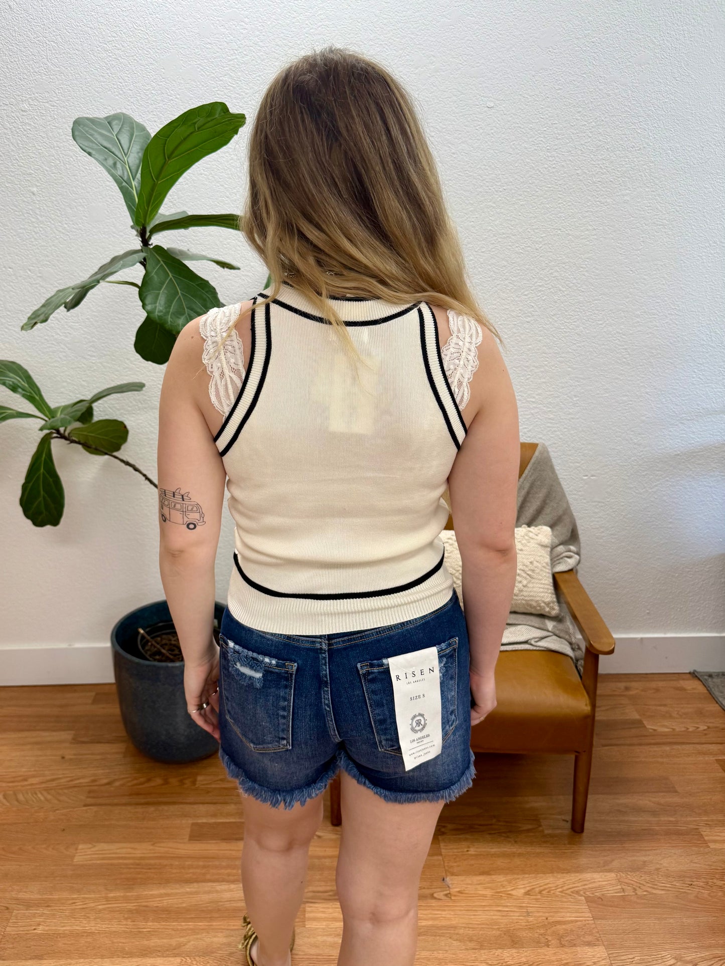 RISEN Dark High Rise Shorts