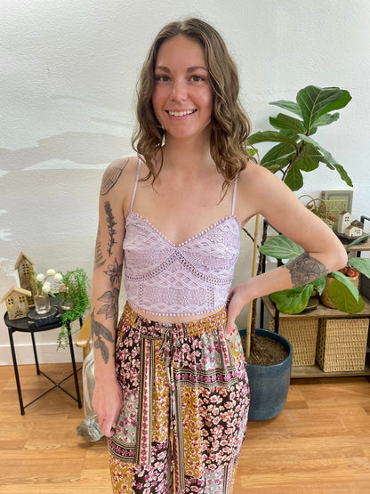 Mauve Crochet Bralette