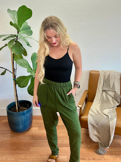 Olive Weekend Morning Lounge Pants