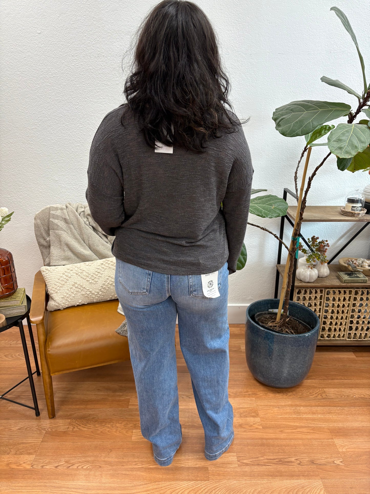 Deep Charcoal Lightweight Sweater
