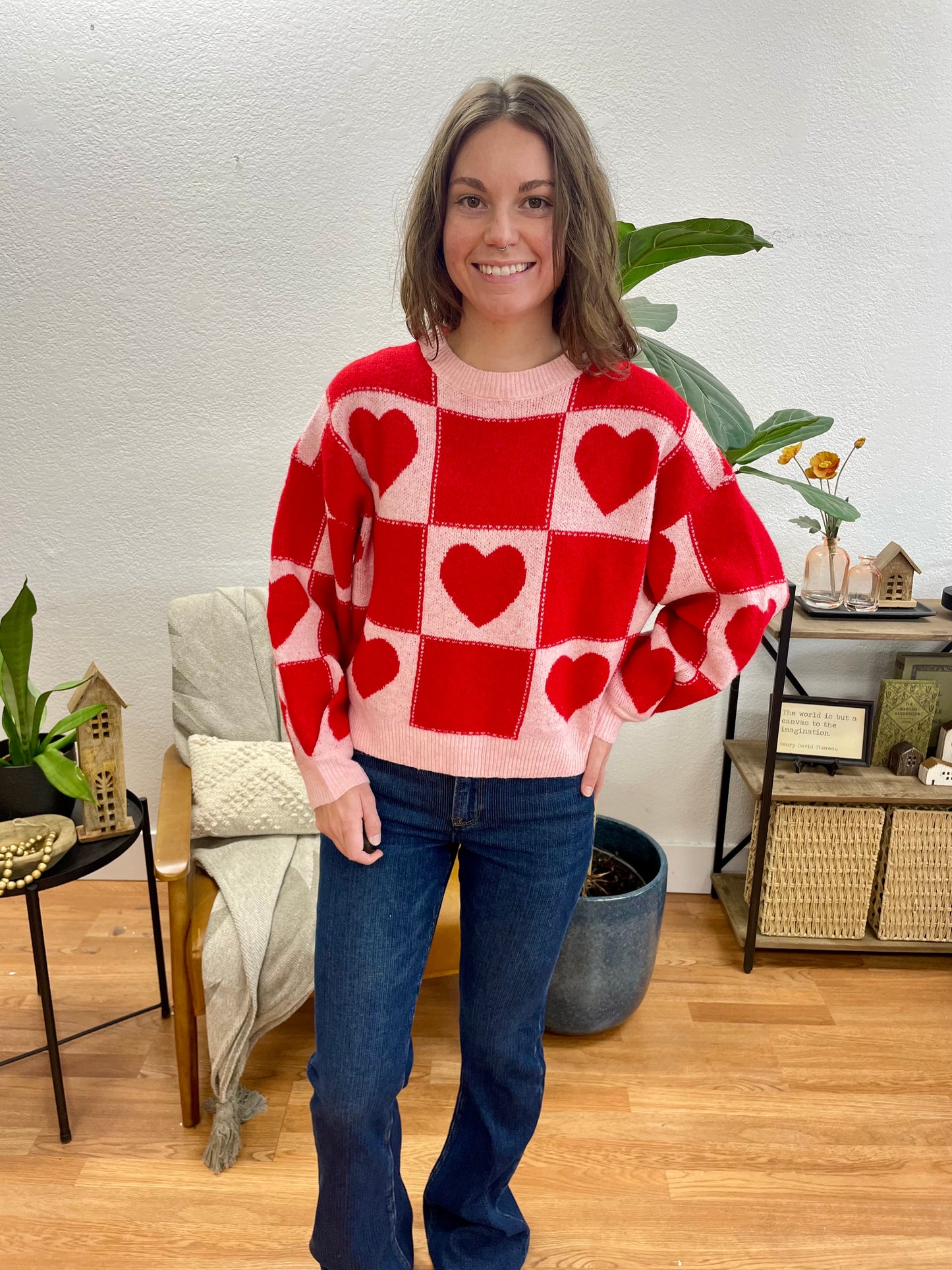 Heart Crew Neck Sweater