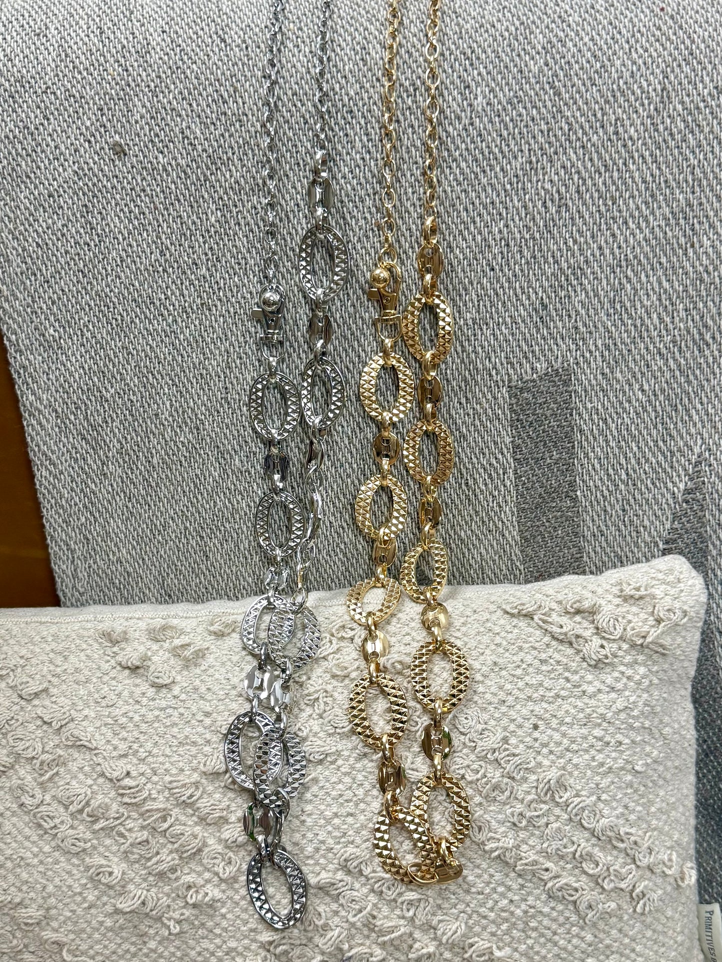 Silver Y2K Chain Belt