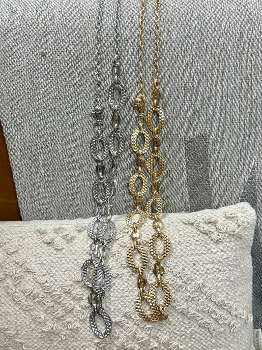 Silver Y2K Chain Belt