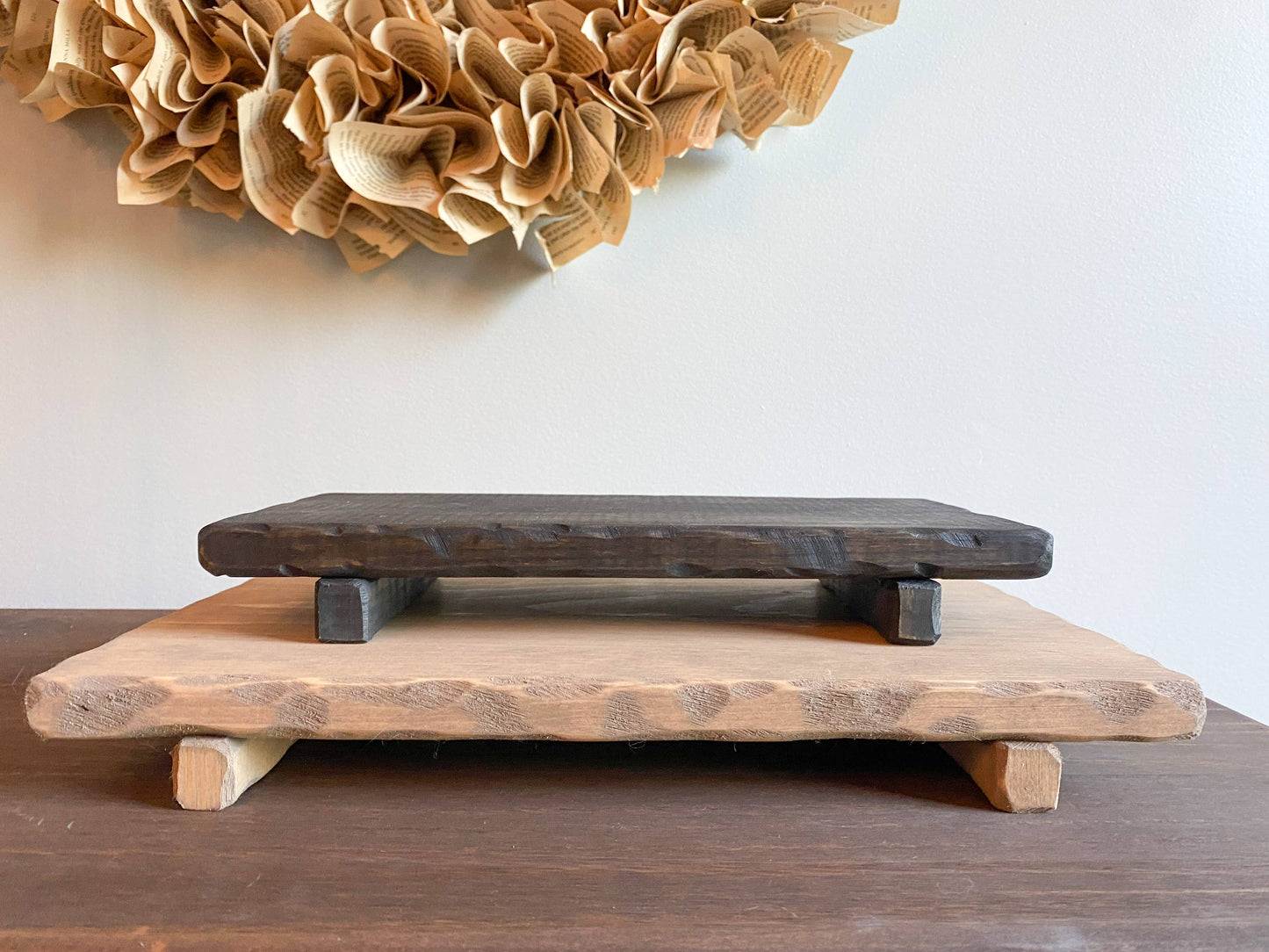 Vintage Inspired Wood Riser