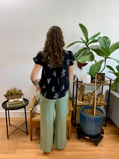 Olive Drawstring Pants