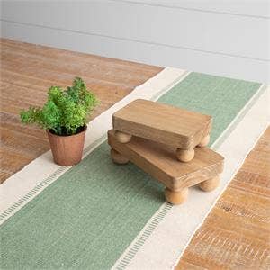 Wood Risers with Ball Feet