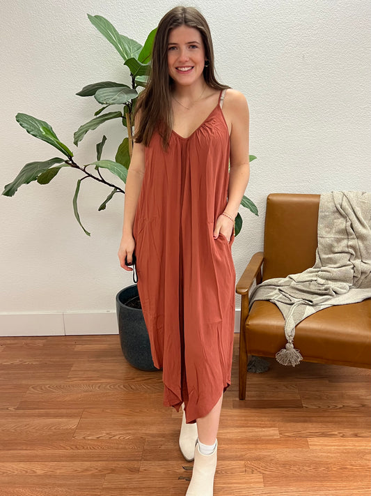 Clay Relaxed Everyday Cami Jumpsuit