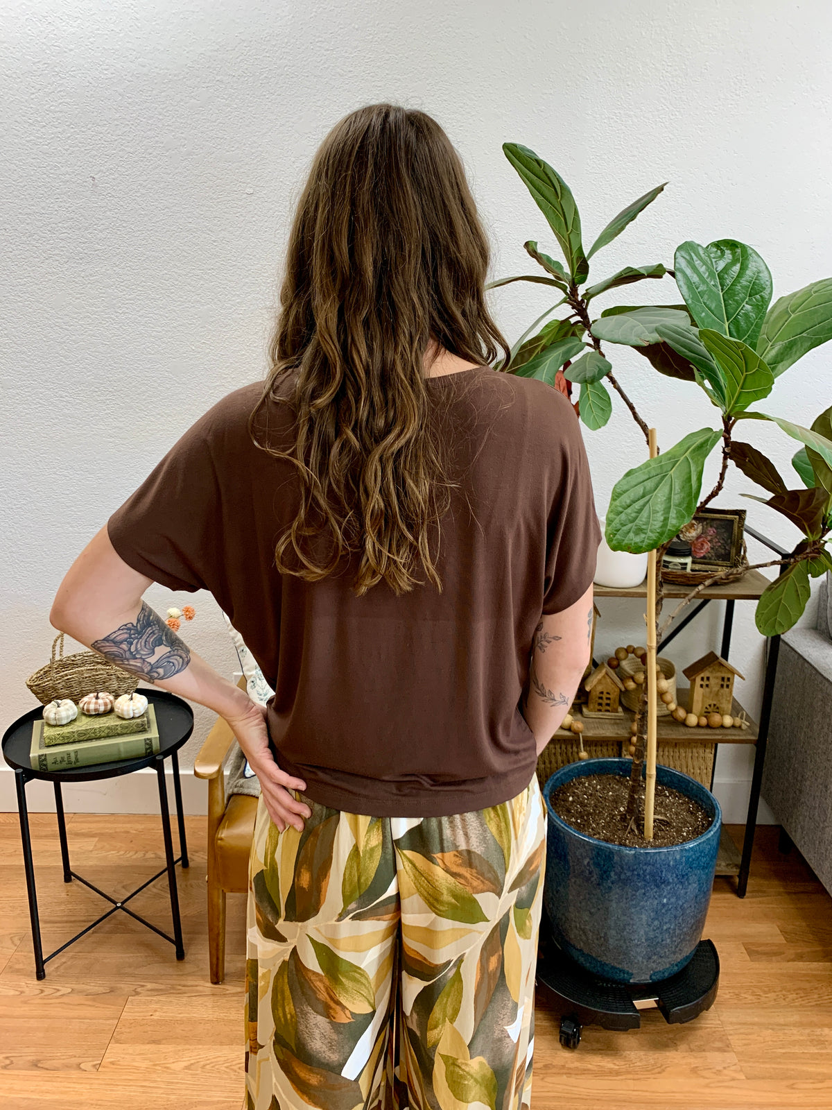 Chocolate Soft Dolman Tee