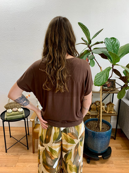 Chocolate Soft Dolman Tee