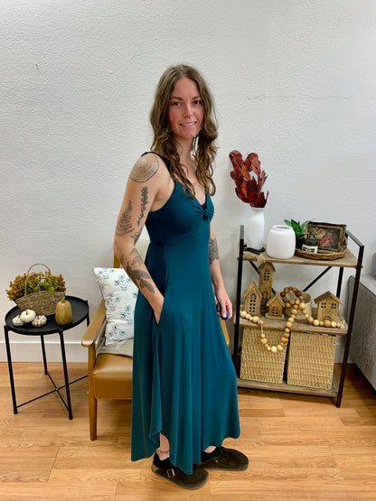 Hunter Green Cami Dress