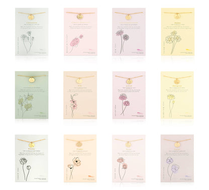 Birth Month Flower Necklace