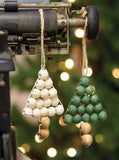 Wooden Beaded Christmas Tree Ornament