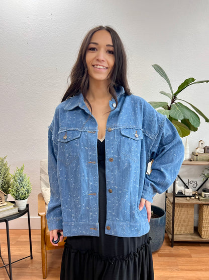 Textured Chambray Jacket