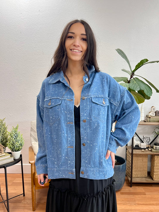 Textured Chambray Jacket