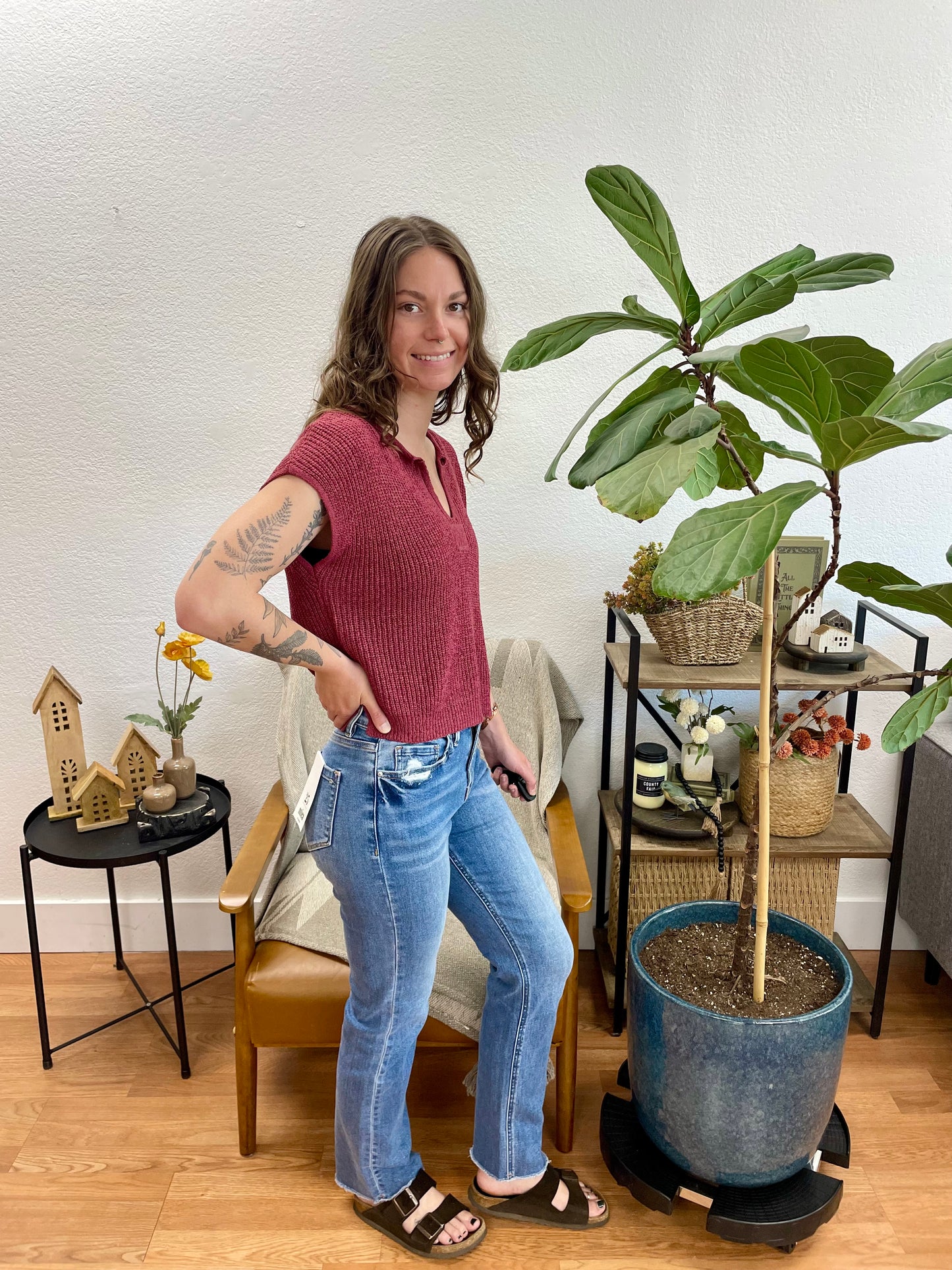 Mica Aniello Straight Leg Jeans
