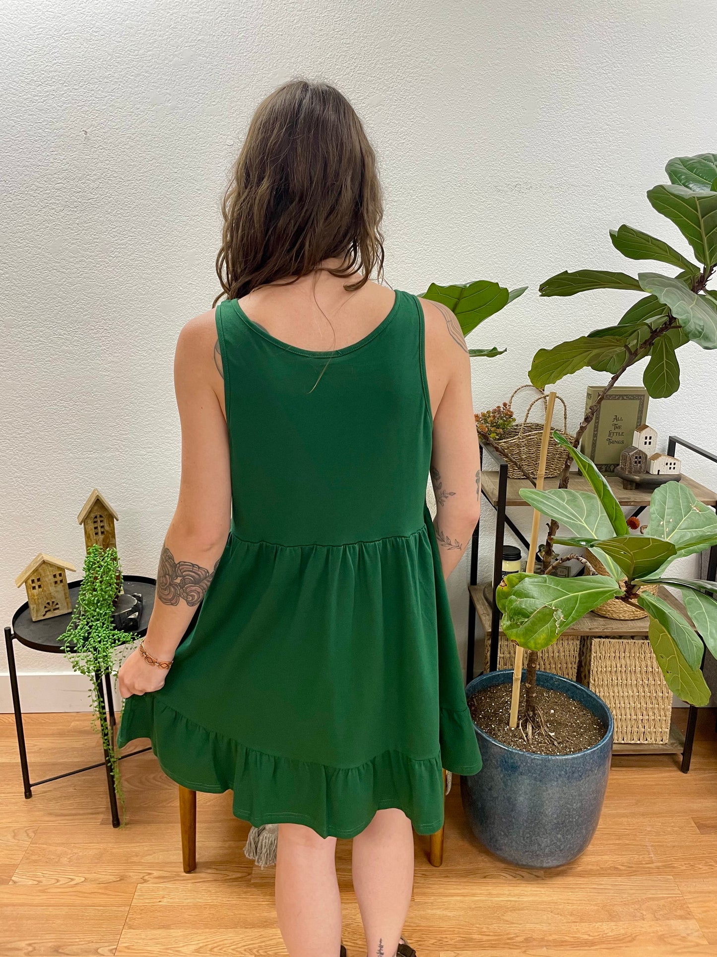 Hunter Green Sundress