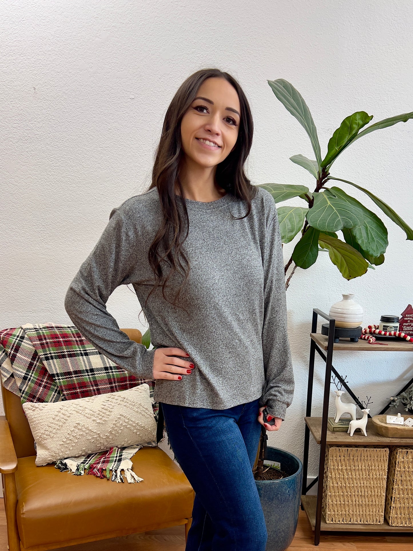 Black Hacci Relaxed Sleeve Tee