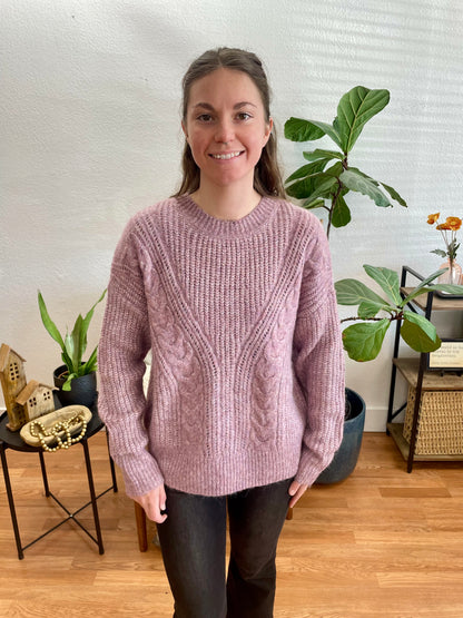 Lavender Cozy Plush Sweater