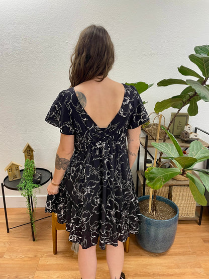 Floral Full Skirt Dress