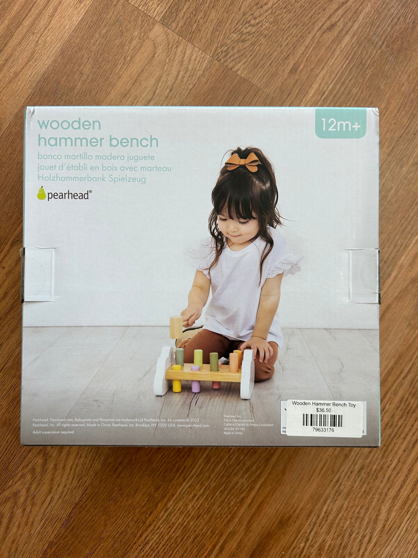 Wooden Hammer Bench Toy