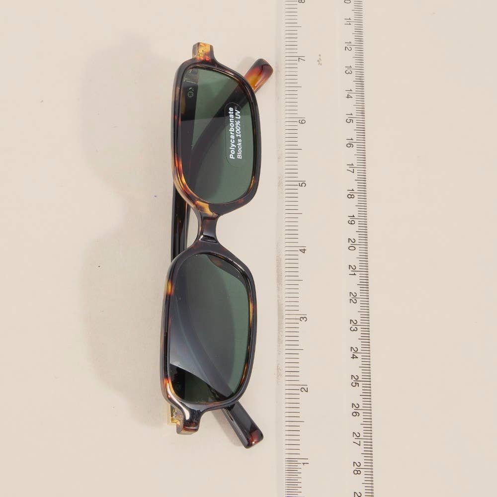 Classic Rectangle Lens Sunglasses - Terra Cottage