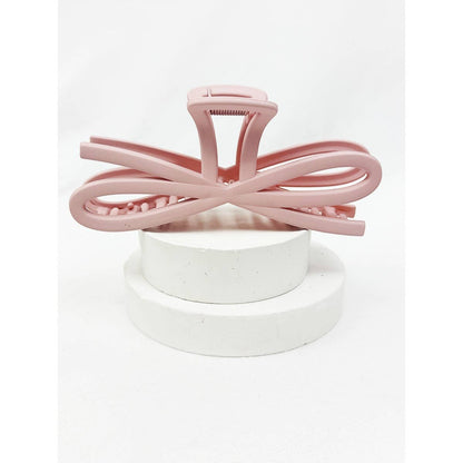 Soft Tone Jumbo Knotted Bow Hair Clip Claw