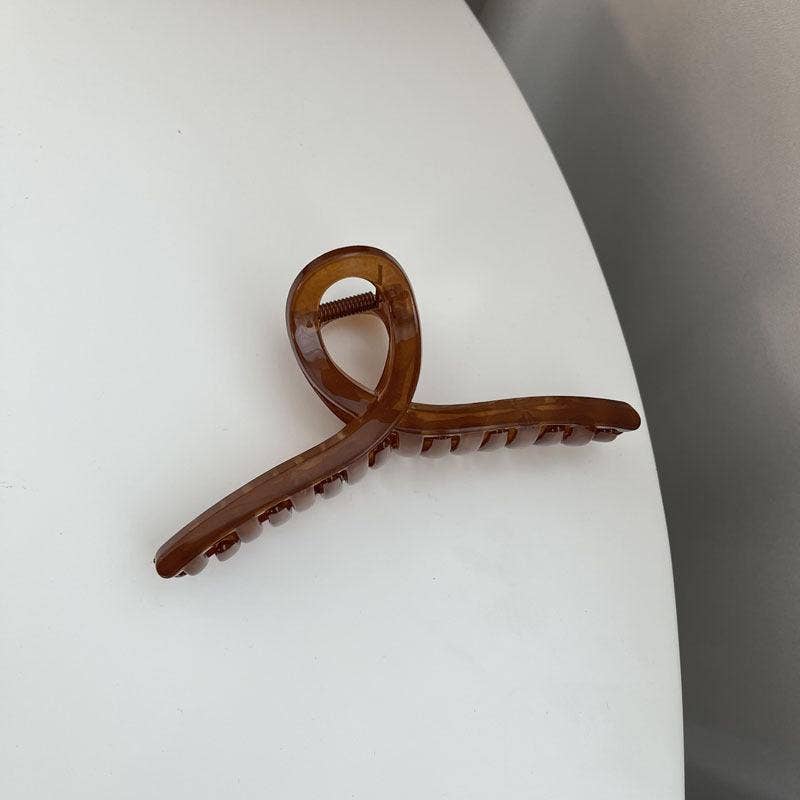 Brown Elegant Hair Clip