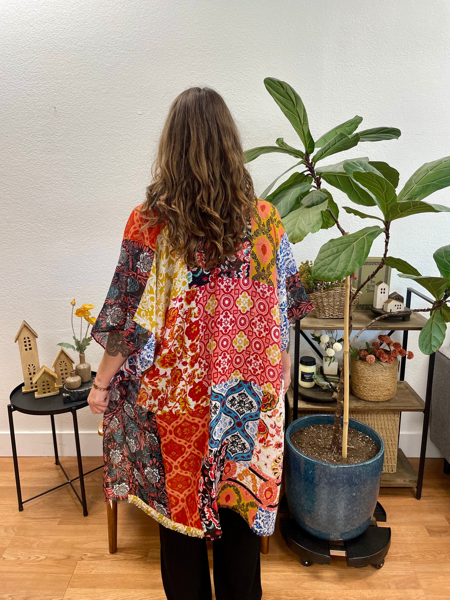 Floral Patchwork Duster