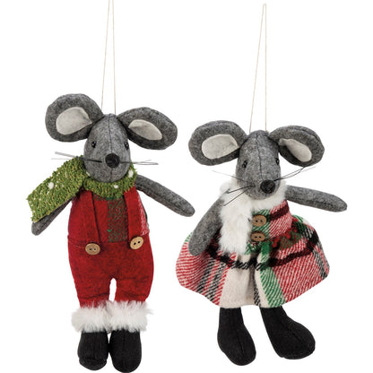 Felt Mouse Ornaments