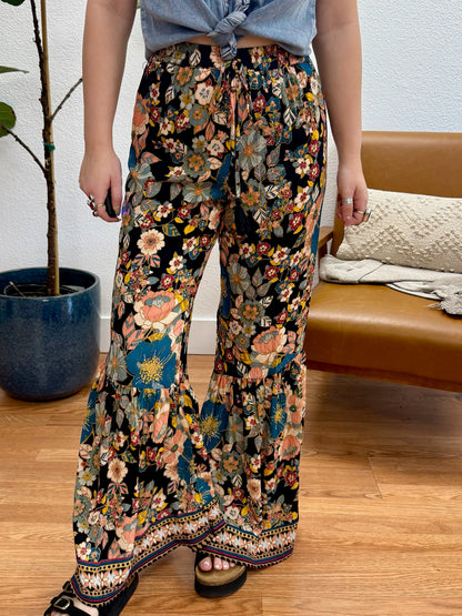 Black Flare Leg Pants