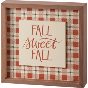 Fall Sweet Fall Plaid Sign