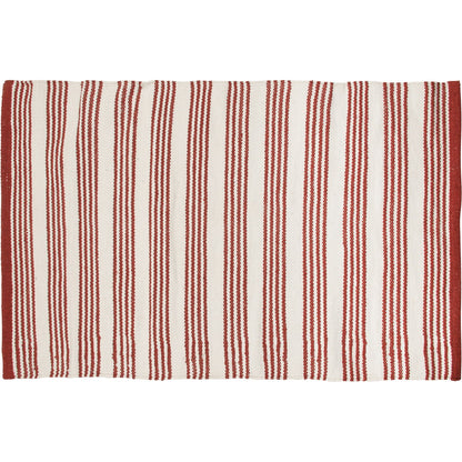 Red Striped Rug