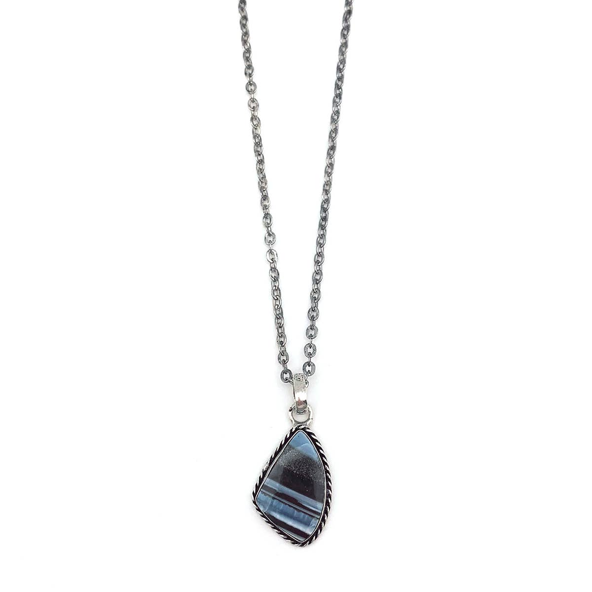 Handcrafted Blue Opal Necklace