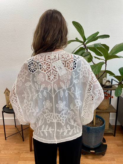 White Lace Kimono