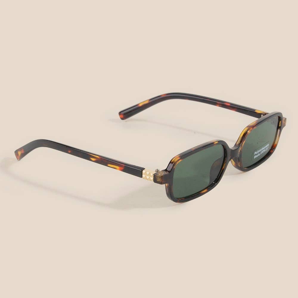 Classic Rectangle Lens Sunglasses - Terra Cottage