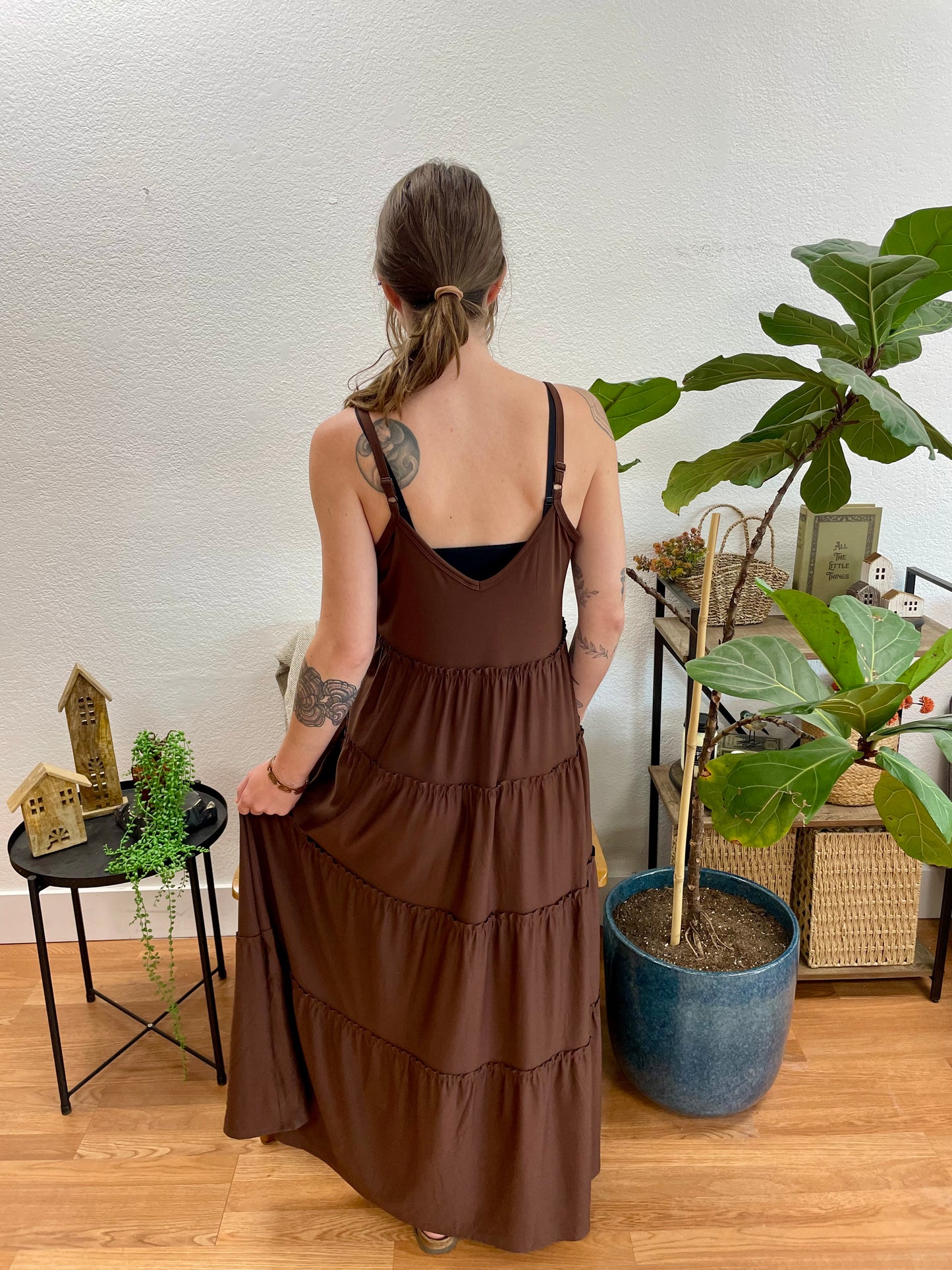 Mahogany Cami Tiered Maxi Dress