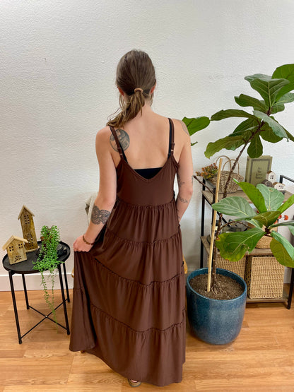 Mahogany Cami Tiered Maxi Dress
