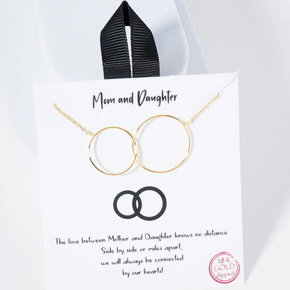 Gold-Dipped Mom & Daughter Necklace