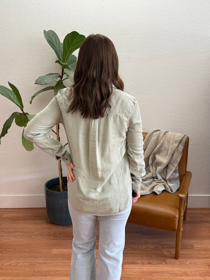 Sage Long Sleeve Tencel Shirt