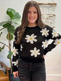 Daisy Drop Shoulder Sweater